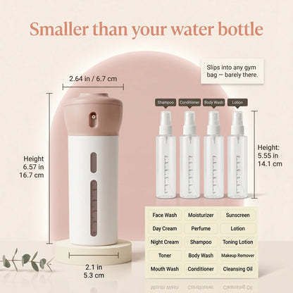 GlowPod - 4 in 1 Travel & Gym Shower Dispenser